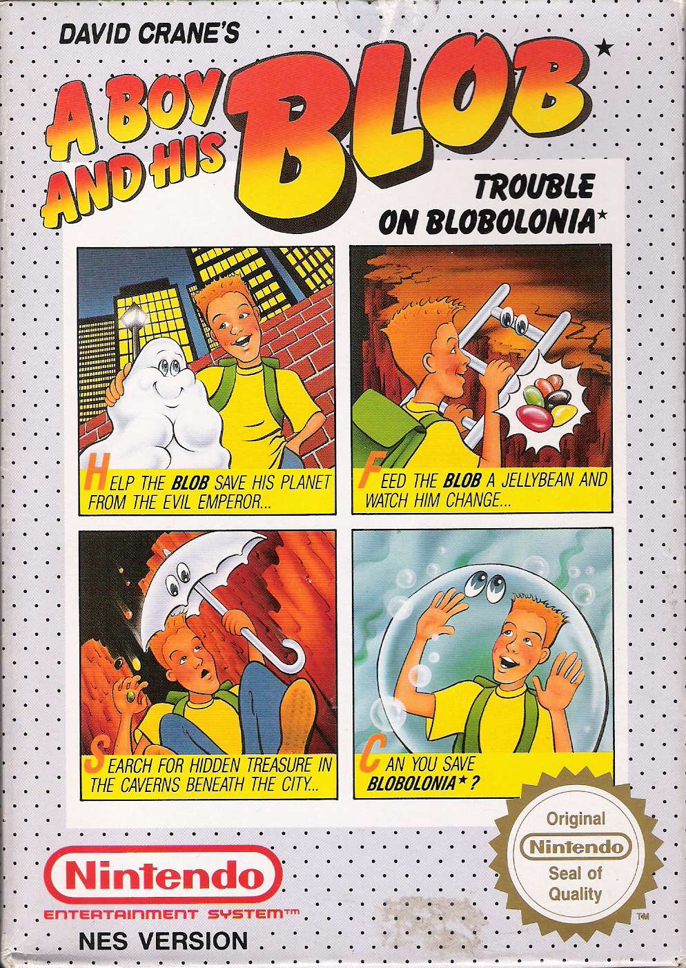 Bmh Computers Gamers Paradise Nintendo Entertainment System Games A Boy And His Blob Trouble On Blobolonia