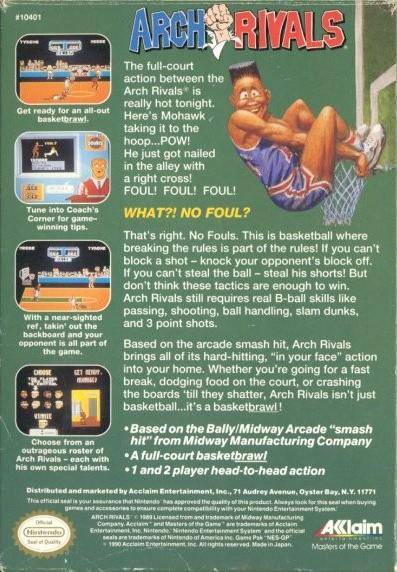 arch rivals nes