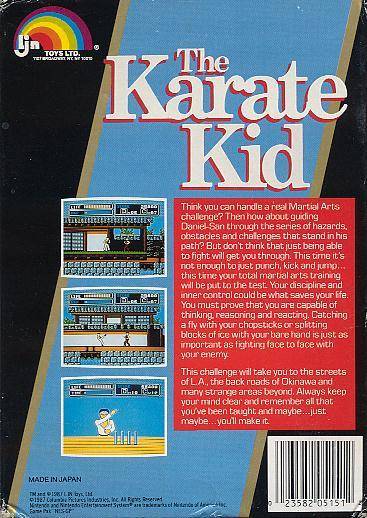 karate kid nes game